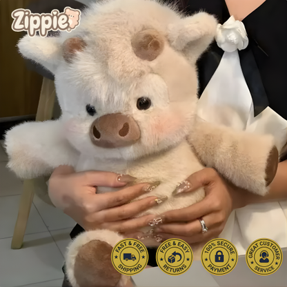 Zippie® Running Highland Cow Plushie