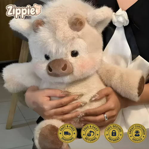 Zippie® Running Highland Cow Plushie