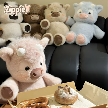 Zippie® Running Highland Cow Plushie