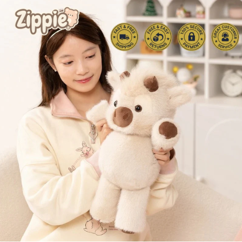 Zippie® Running Highland Cow Plushie