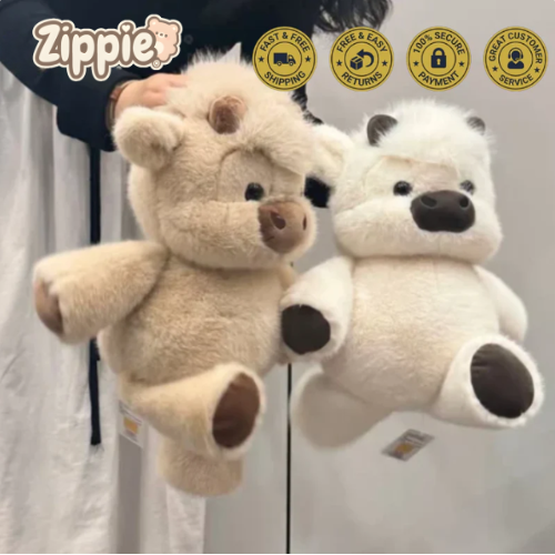 Zippie® Running Highland Cow Plushie